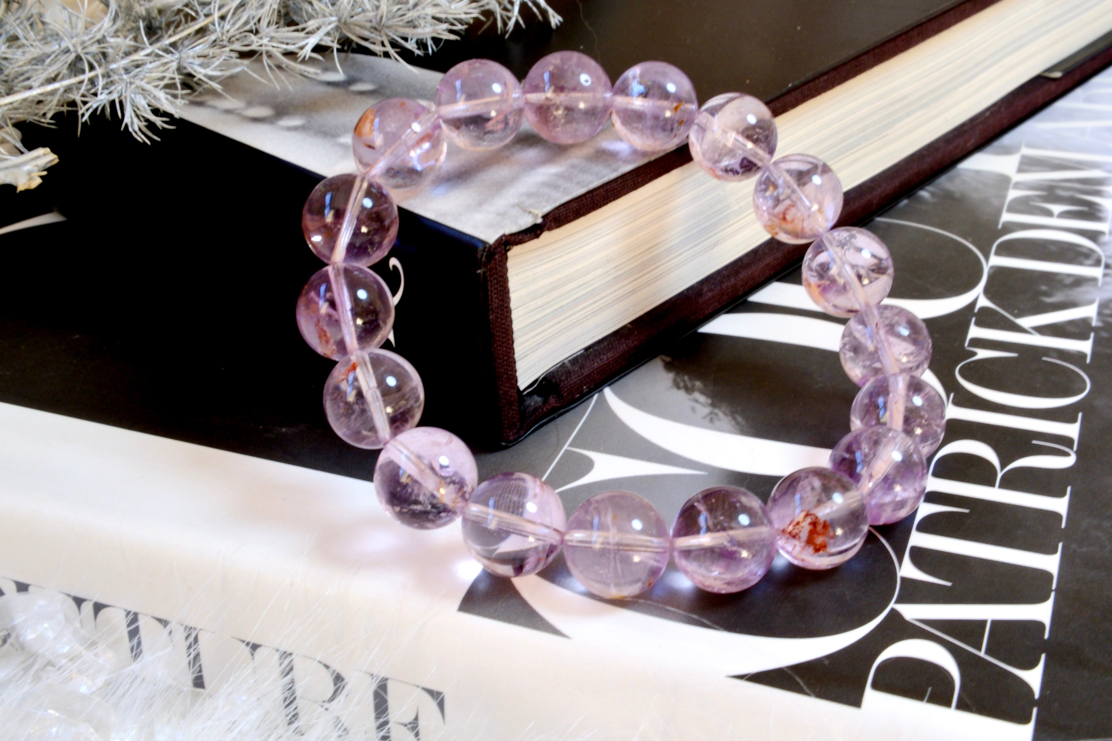 Lavender Bud- Hematoid quartz