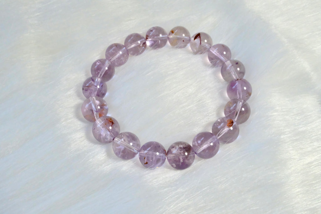 Lavender Bud- Hematoid quartz