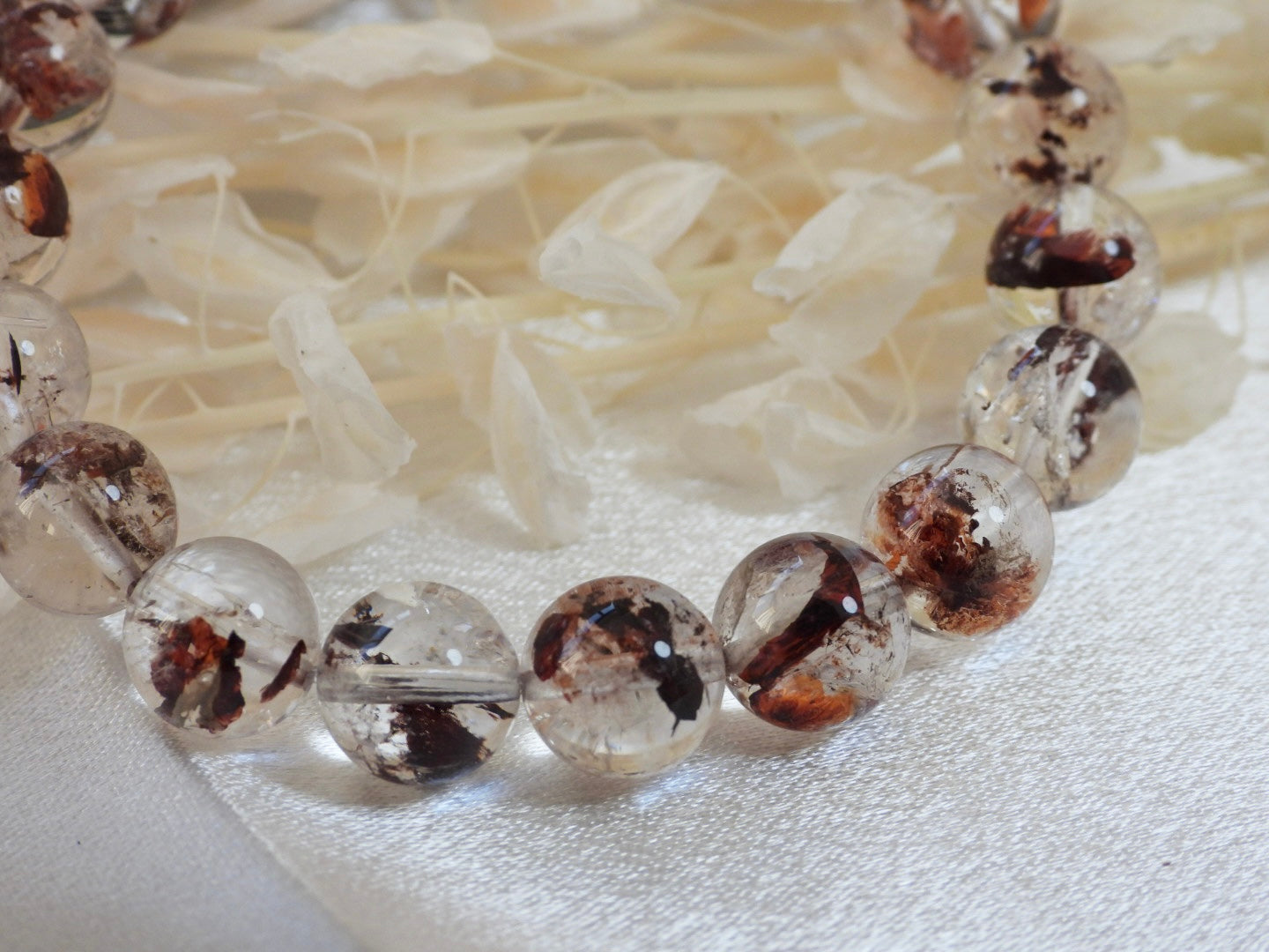 Snowrose-Red Bloom Quartz