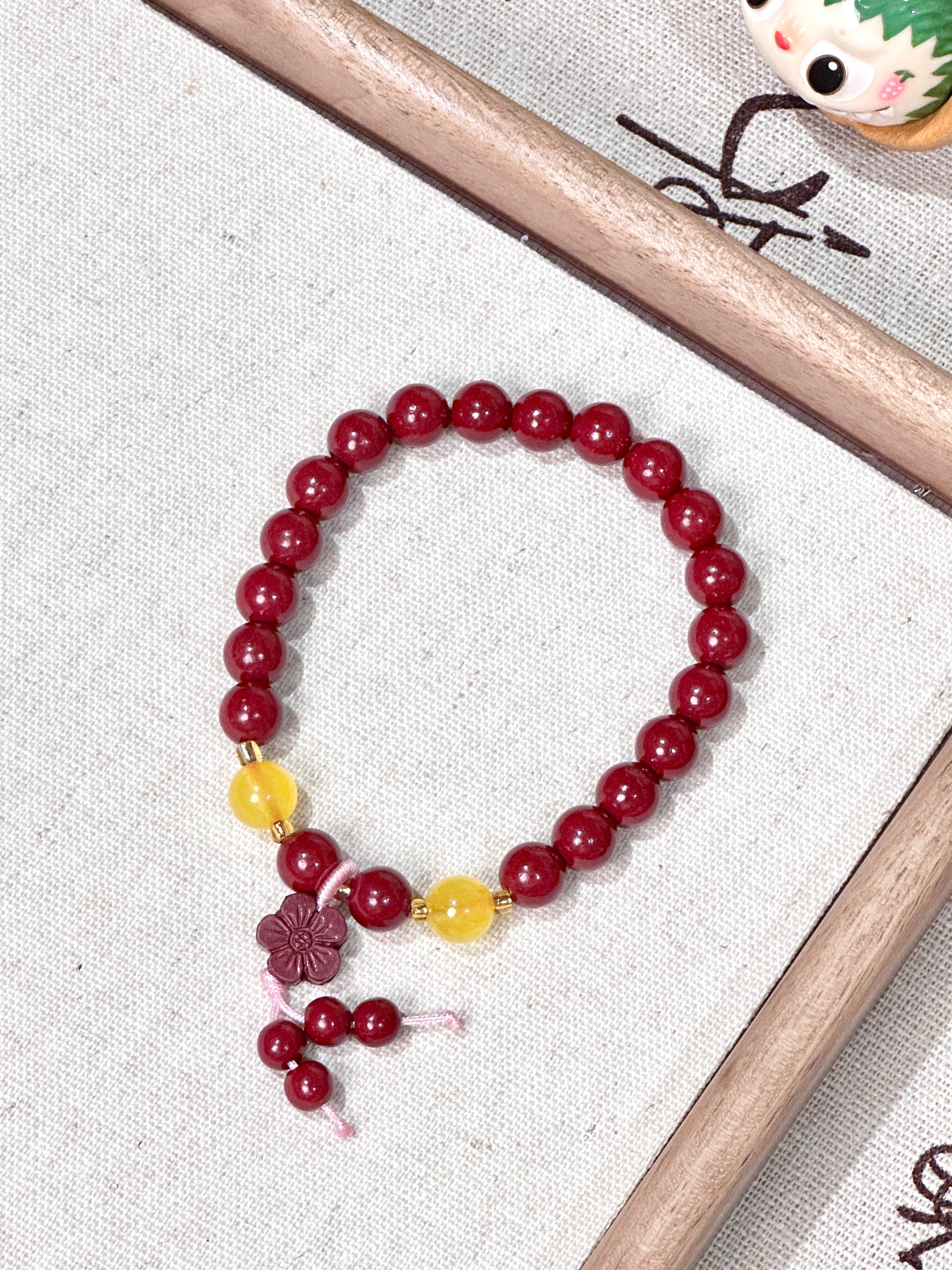 Cinnabar bracelet
