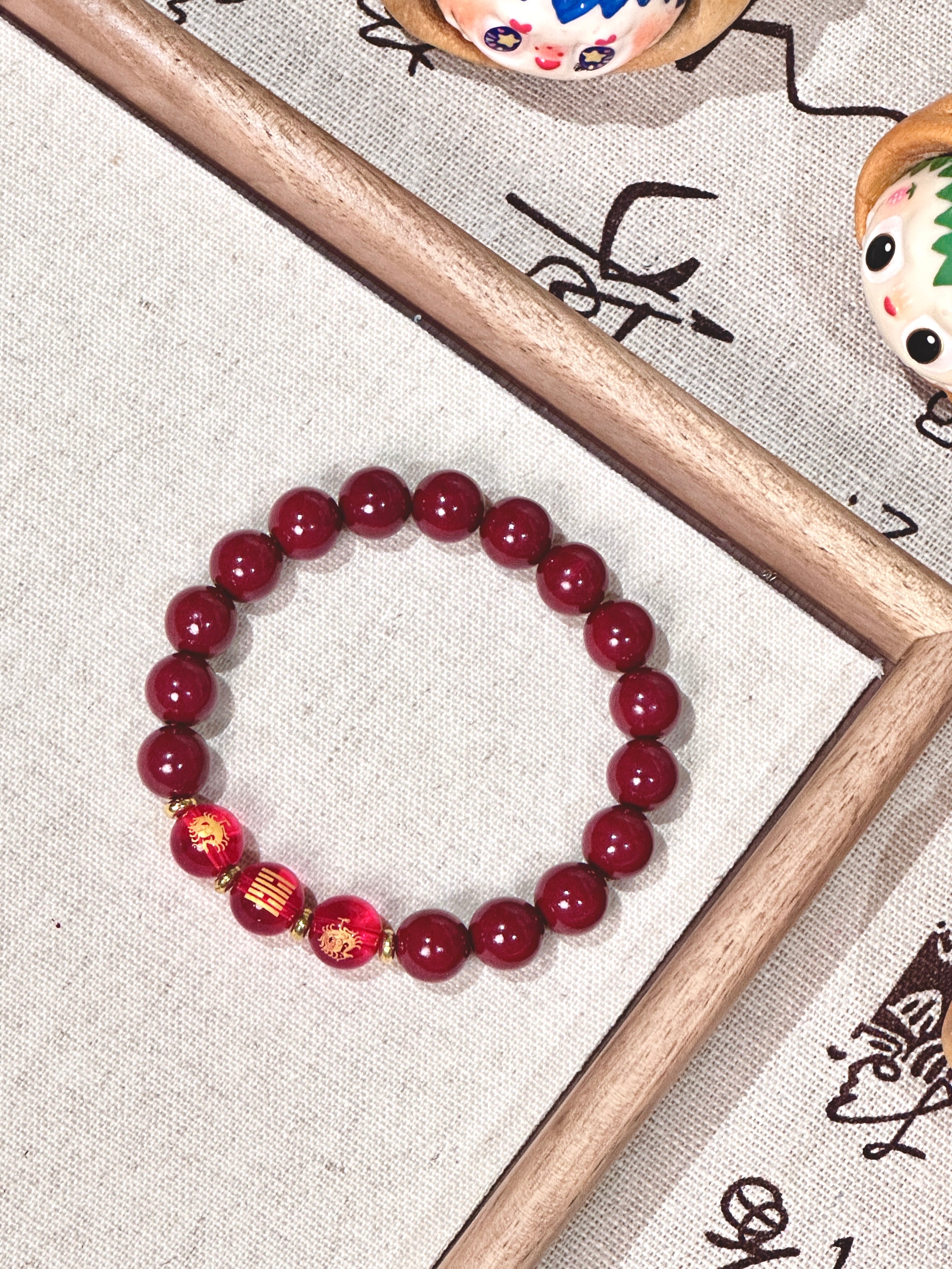 Cinnabar bracelet