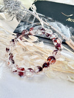 Snowrose-Red Bloom Quartz