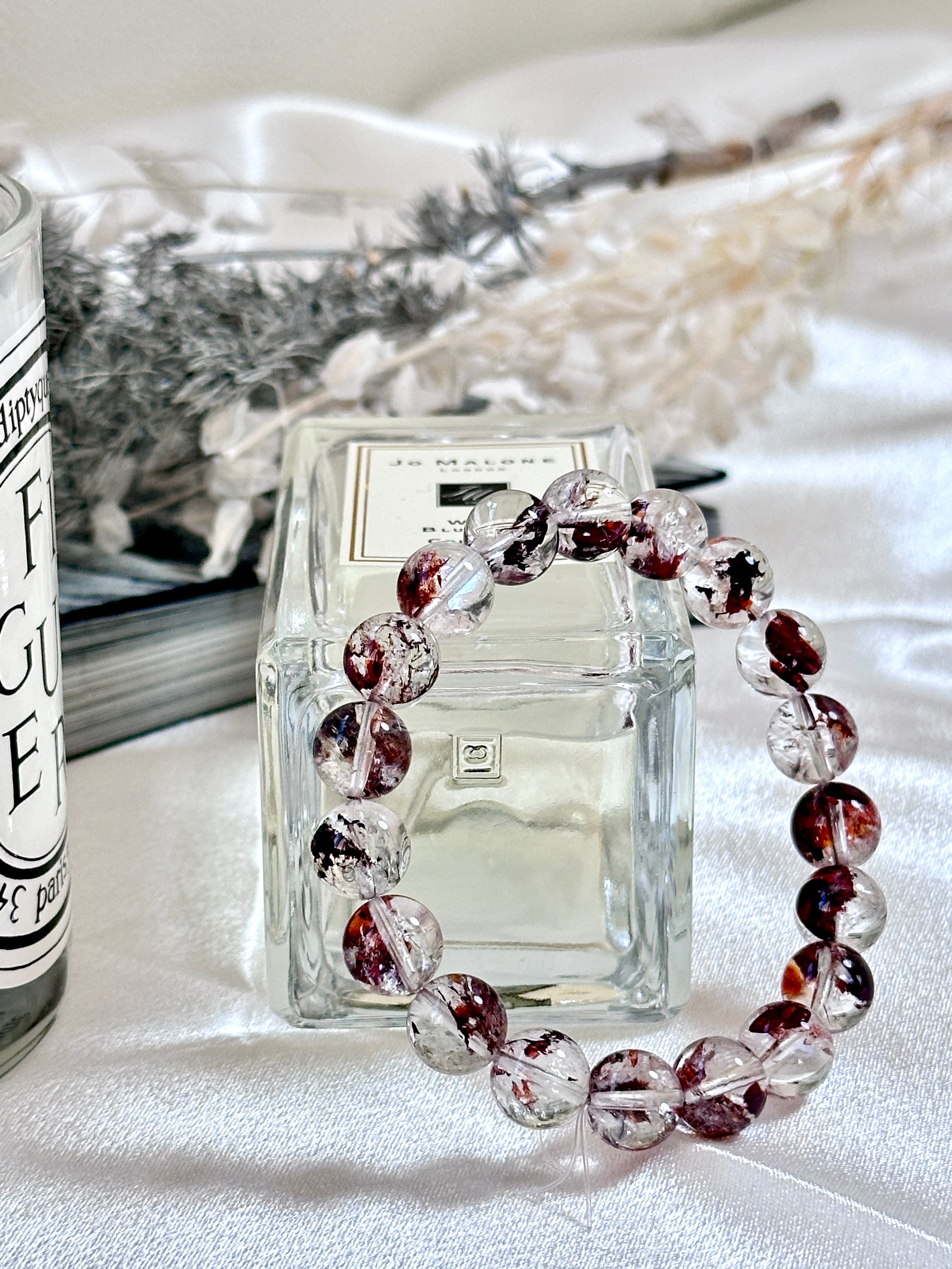 Snowrose-Red Bloom Quartz