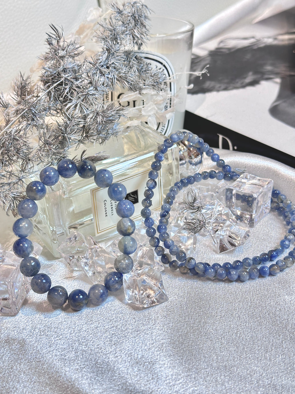 Monet’s Water Lilies-Blue Kyanite Bracelet
