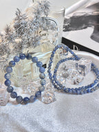 Monet’s Water Lilies-Blue Kyanite Bracelet