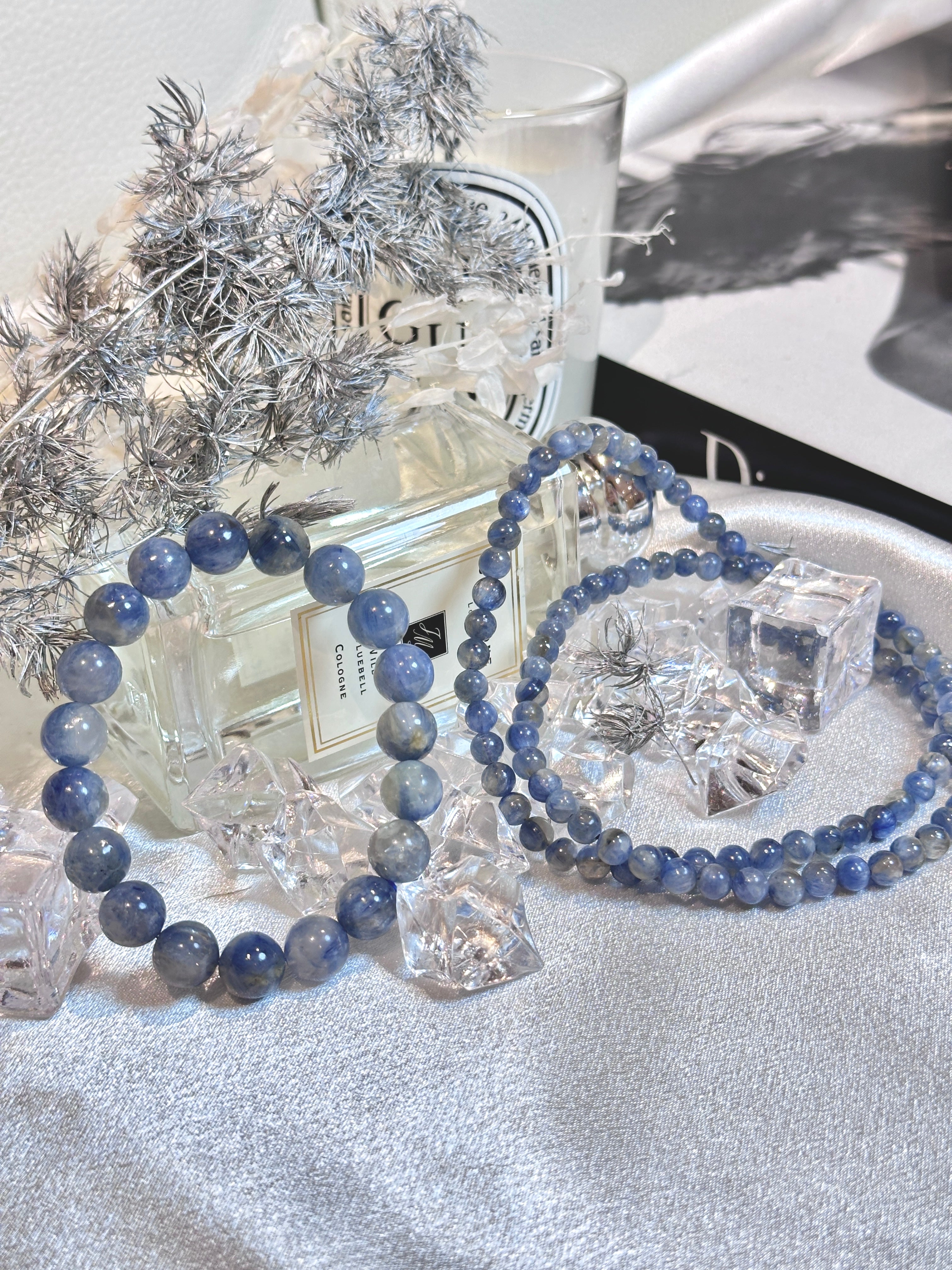 Monet’s Water Lilies-Blue Kyanite Bracelet