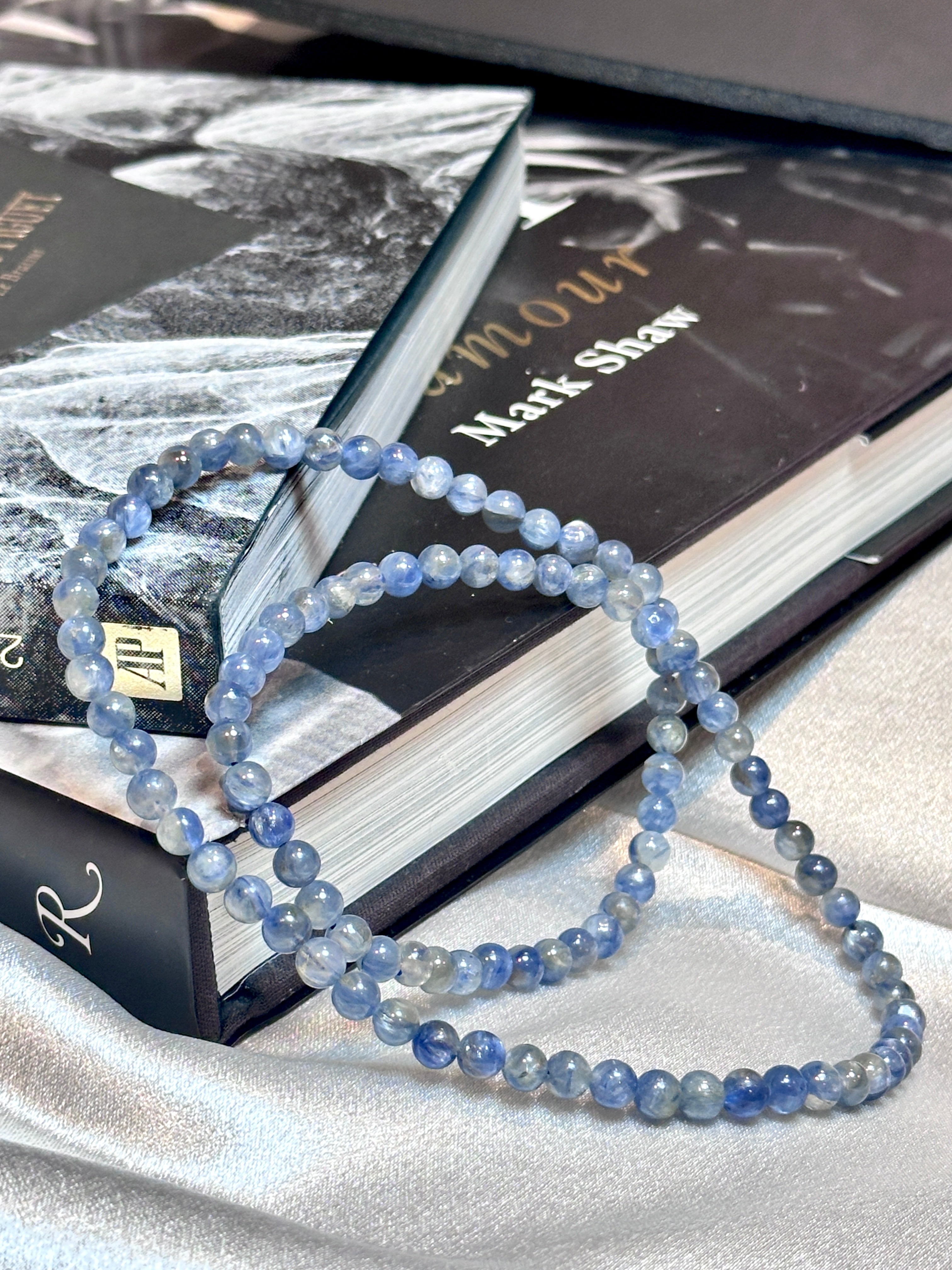 Monet’s Water Lilies-Blue Kyanite Bracelet